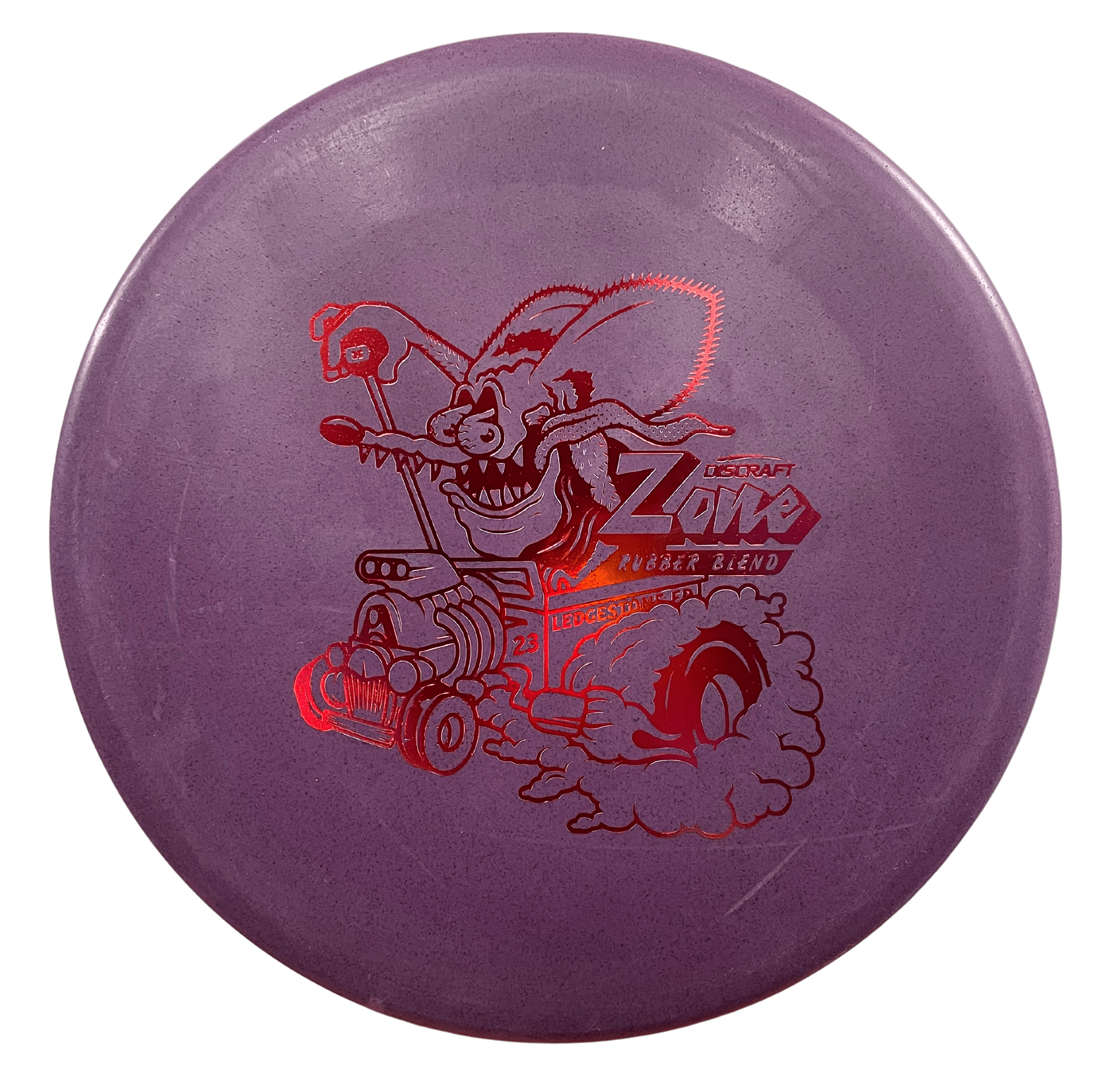 Purple Zone disc golf disc